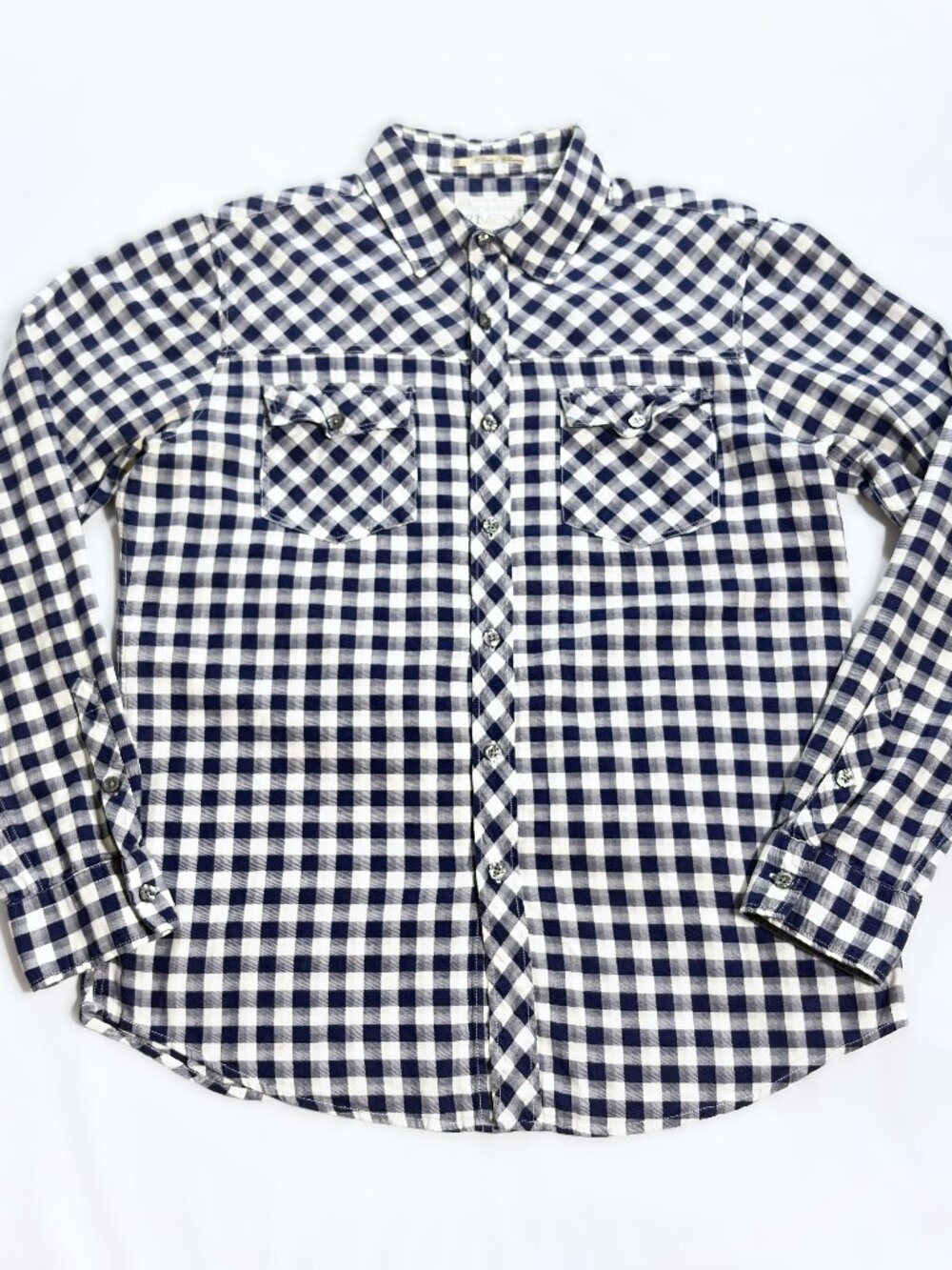 Heritage 1981 21MEN Classic Navy Gingham Western Shirt
